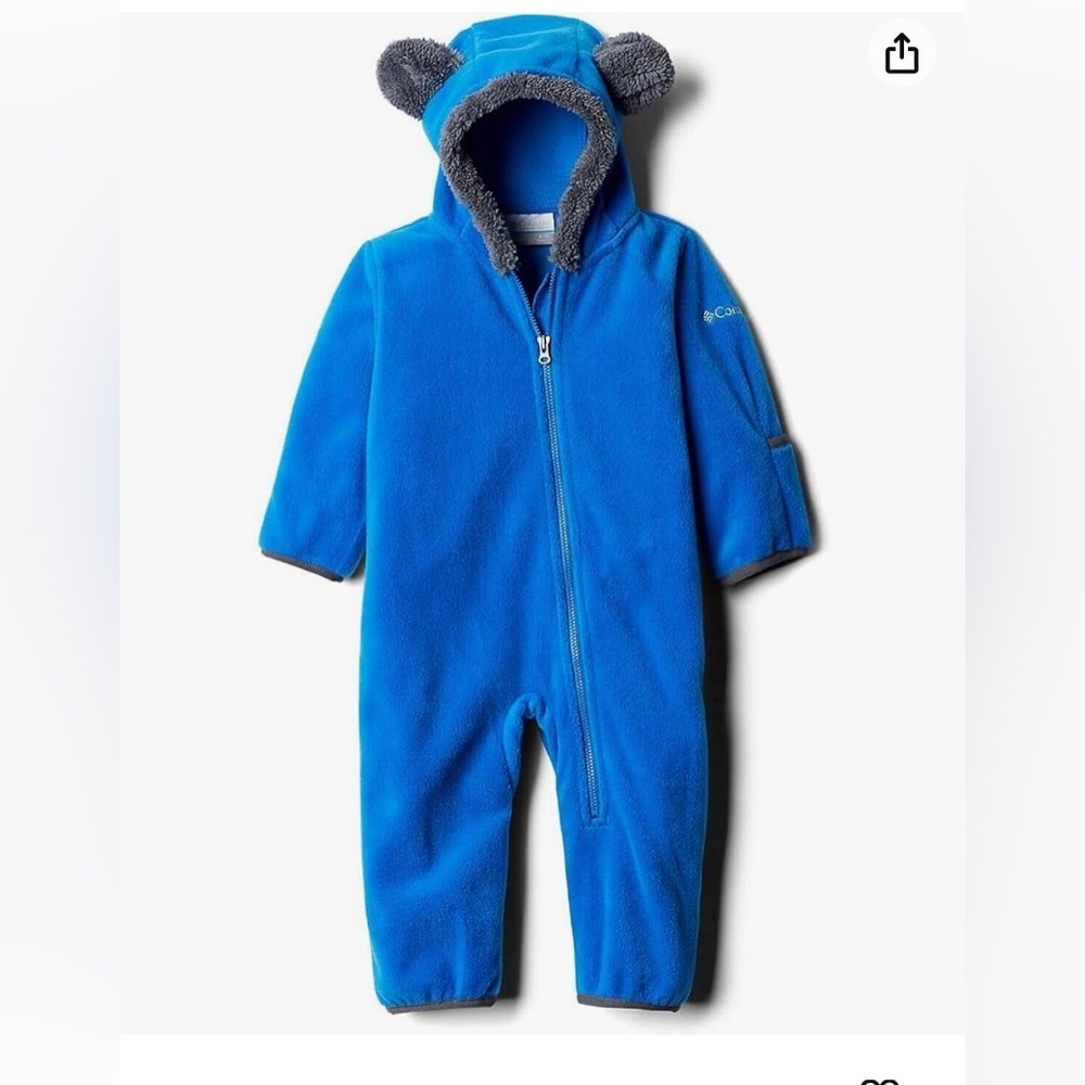 Columbia Blue Fleece Kids Jacket